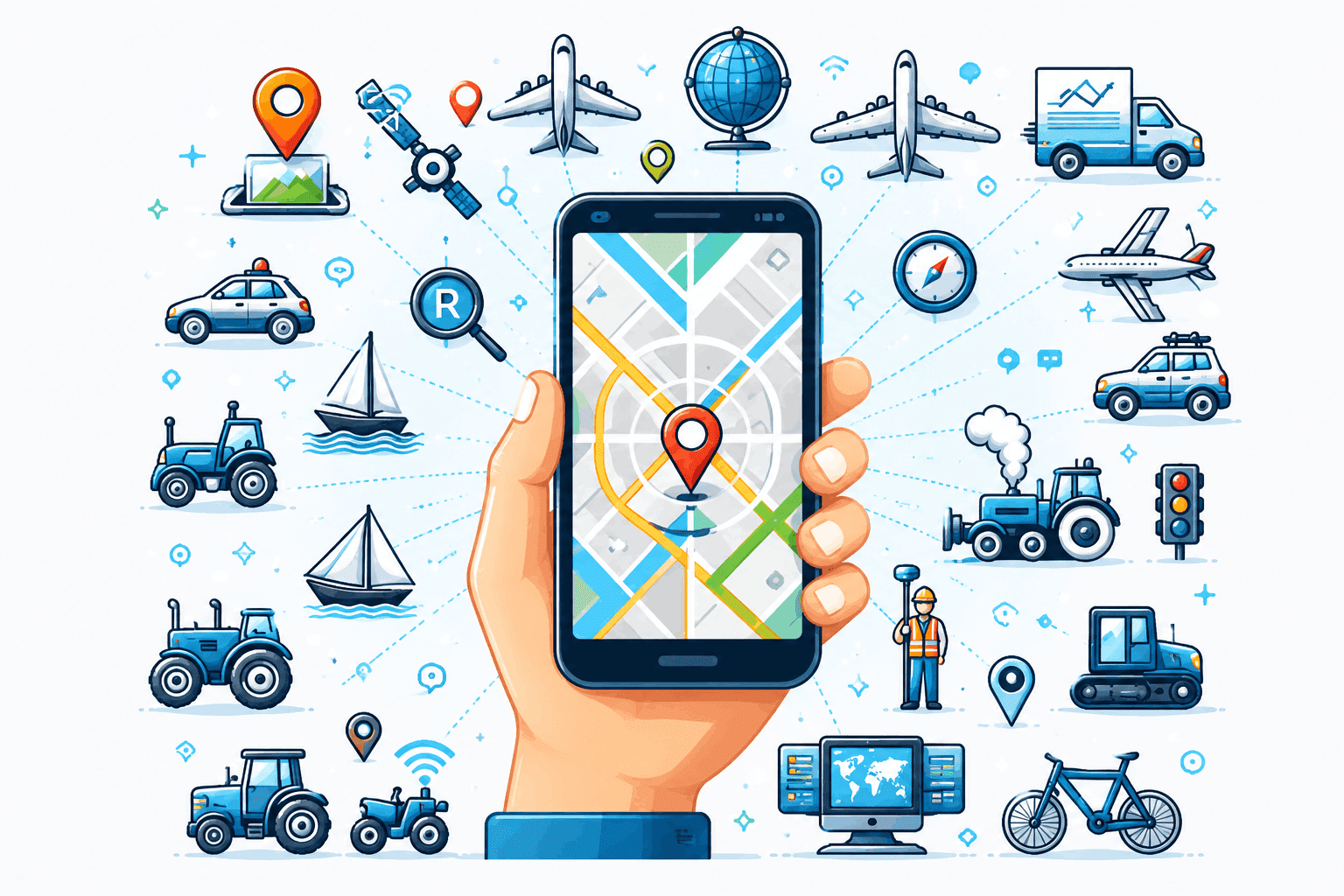 انواع گیرنده‌های GPS دستی، خودرویی، دریایی، نقشه‌برداری و پهپاد